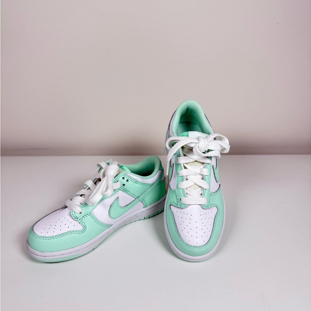 Nike Green and White Retro Sneakers
